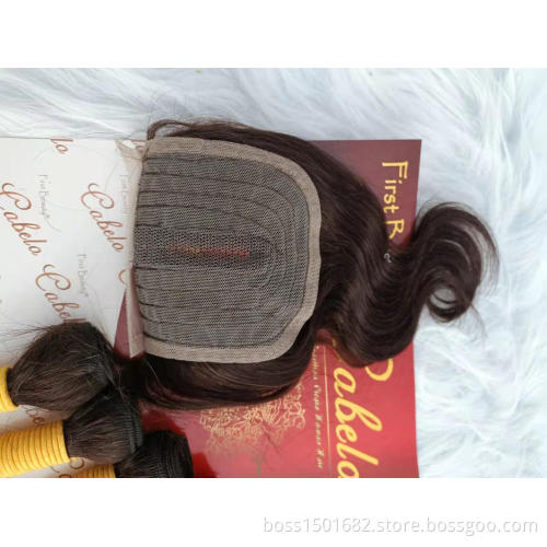 First Beauty human hair bundles and closure set Cabelo 8 piece set bundles with closure hair bundles product set